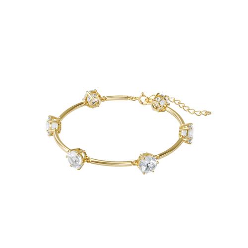 SWAROVSKI Constella bracelet White, Gold-tone plated-Size M