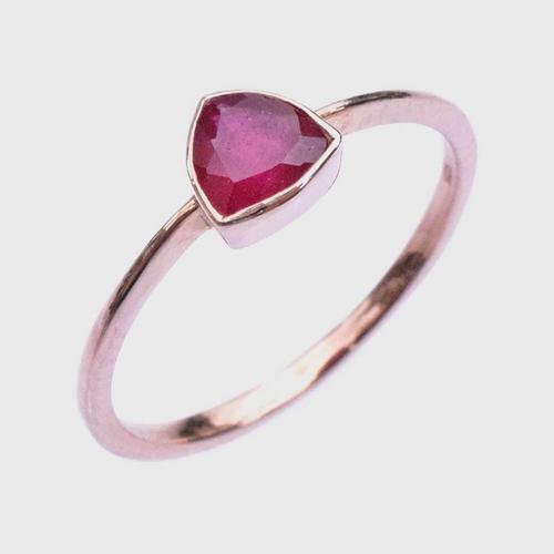 MINIM Fire Element Ring Pink Gold Plated - 53