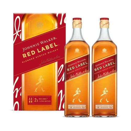 尊尼获加红牌威士忌 1L*2