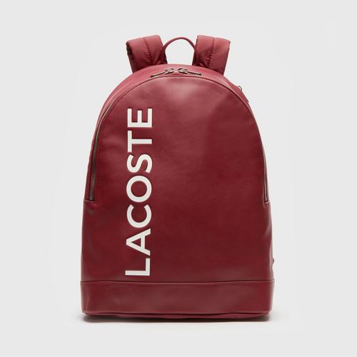 LACOSTE Men's L.12.12 Signature Leather Zip Backpack