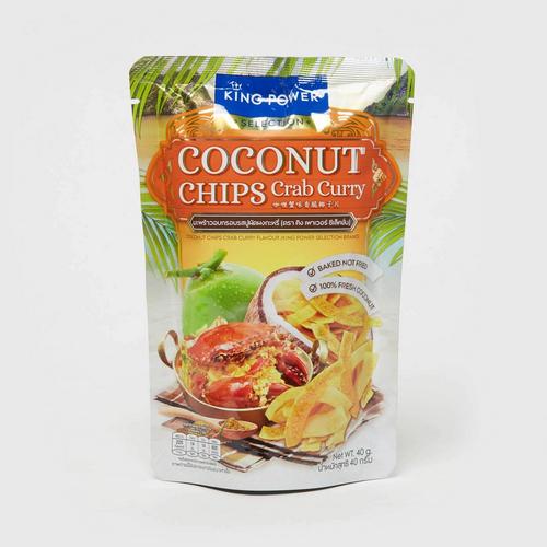 KING POWER SELECTION Coconut Chips Crab Curry Flavour 40G.
