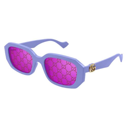 古驰 GUCCI (太陽眼鏡) GG1535S SHINY SOLID LILAC/SOLID BURGUNDY + PINKGUCCISSIMA SIZE 54