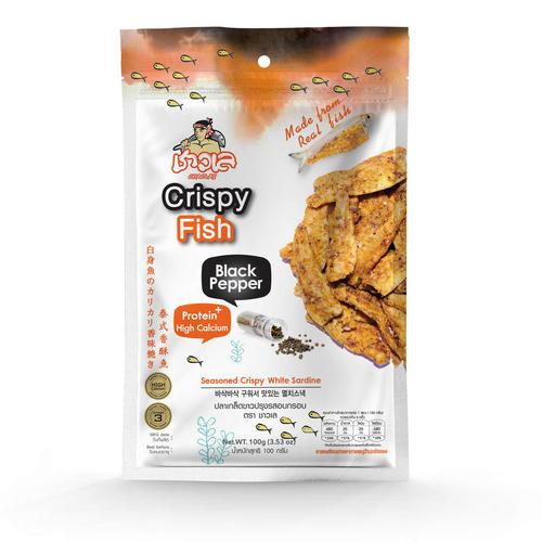 CHAOLAY CRISPY WHITE SARDINE(BLACK PEPPER) 100G