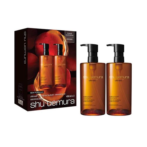 植村秀「琥珀油」新臻萃养肤洁颜油两件套装 (450ml*2)