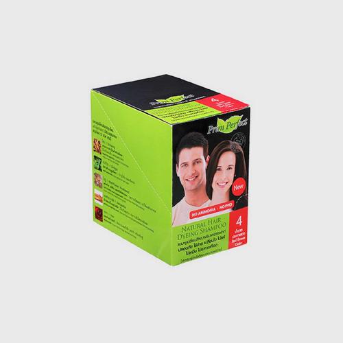 Prim Perfect Natural Hair Dyeing shampoo - Red Brown