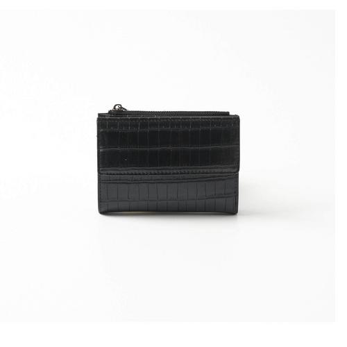 BESTER Croc Short Wallet - Black