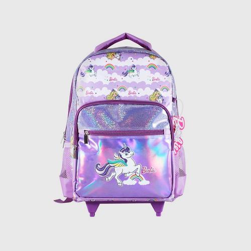 BARBIE Trolley Backpack 16&quot;- Purple