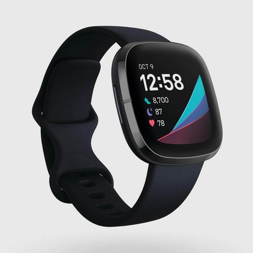 FITBIT Sense Advanced Health Watch - Carbon/Graphite Stainless Steel