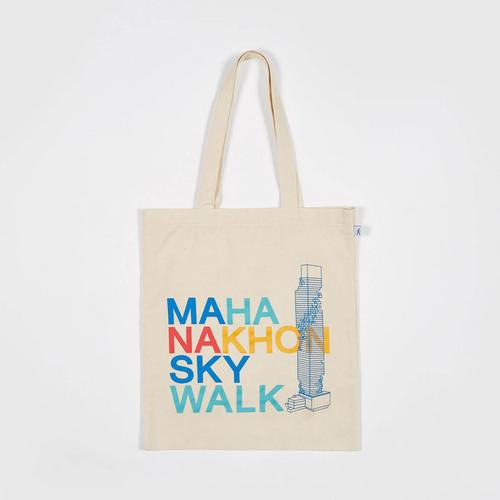 Mahanakhon SkyWalk 01 Tote Bag Blue