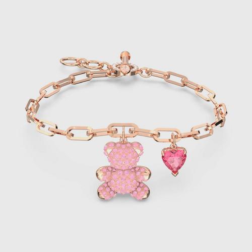 施华洛世 SWAROVSKI ()Teddy bracelet Pink, Rose gold-tone plated