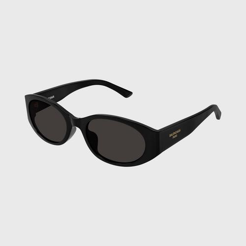 巴黎世家（Balenciaga）亮面纯黑色太阳镜