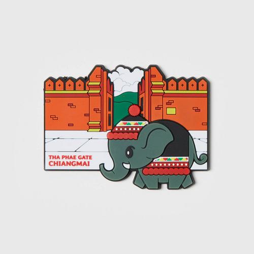 MAHANAKHON Elephant & Landmark Chaing Mai Magnet