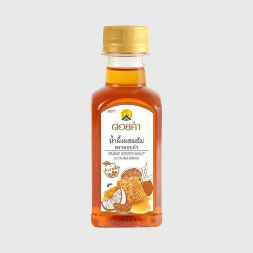 DOI KHAM Honey mixed with orange (ORANGE Scented HONEY) 230 g.