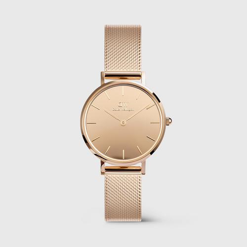 Daniel Wellington Petite 28 镜面玫瑰金