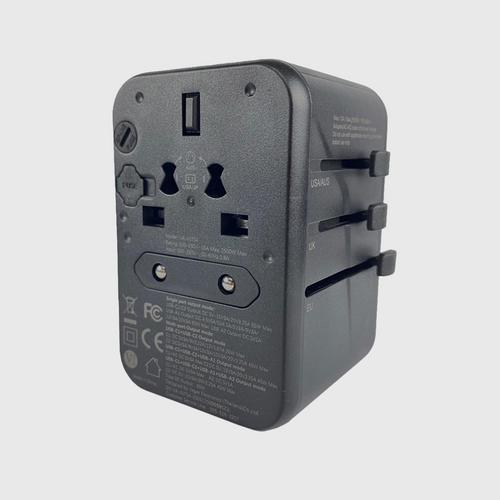 VAGER VA-INT04-BLK Travel Adapter 2xC 65W/2USB 60W