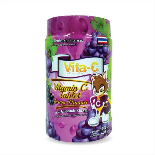 Vita-C Vitamin C Grape Flavor (1,000 Tablet :1 Bottle)