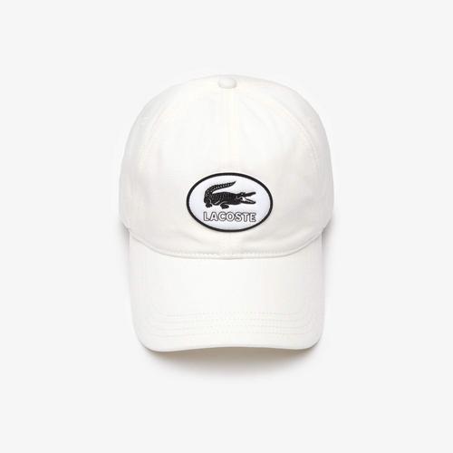 拉科斯特LACOSTE Heritage Badge Cotton Cap (White)