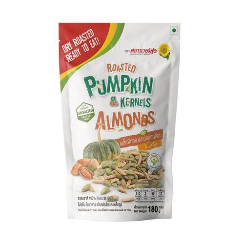 FLOWER FOOD ROASTED PUMPKIN KERNELS&ALMONDS 180G