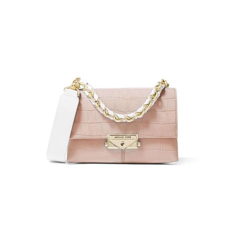 MICHAEL KORS Cece Extra-Small Crocodile Embossed Leather Crossbody Bag -
Soft Pink Multi