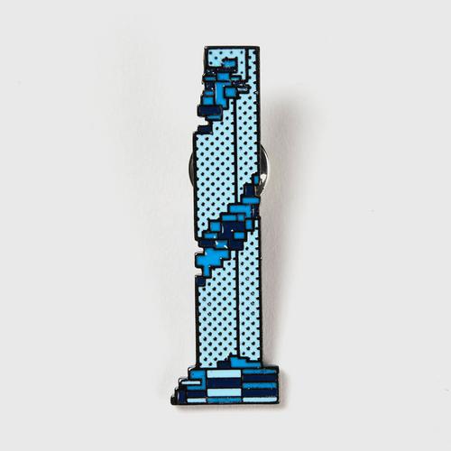 Mahanakhon Skywalk Enamel Pin - Blue