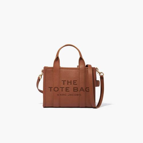 MARC JACOBS THE LEATHER SMALL TOTE BAG IN ARGAN OIL
