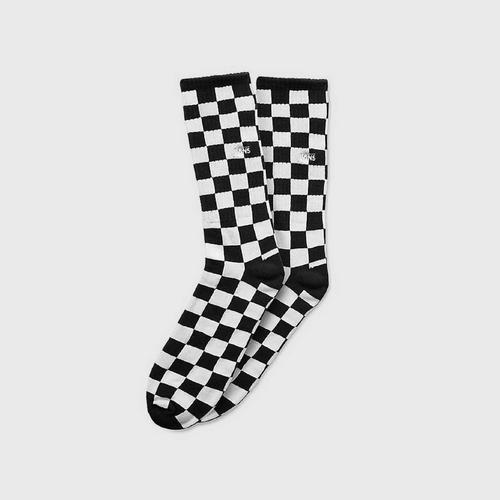 袜子 VANS Checkerboard Crew II  - Black/White Size 6.5-9
