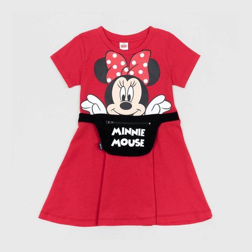 DISNEY Minnie Mouse Girl Dress - Red S