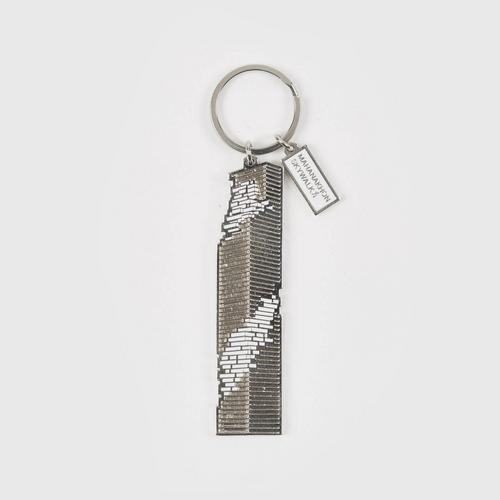 Mahanakhon SkyWalk KPMN Tower Keychain Silver