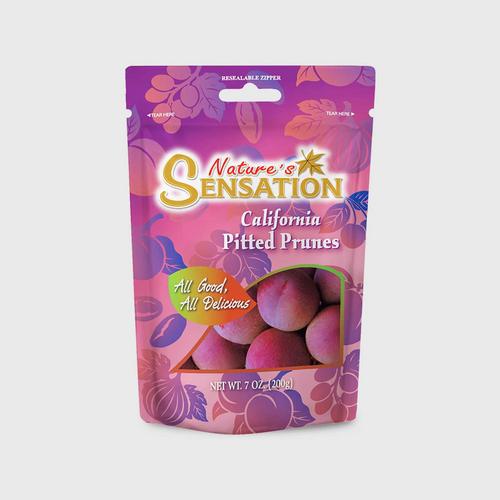 NATURE'S SENSATION  PITTED PRUNES (DRIED FRUIT) 200G.