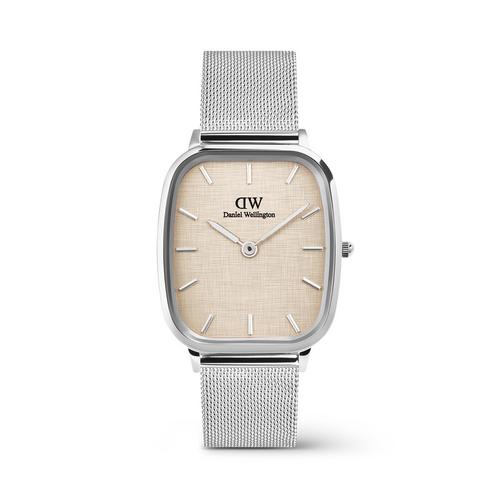 Daniel Wellington Marlon 32x36.30 银色亚麻表带