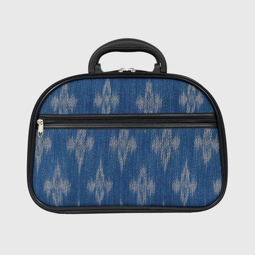 SOMPRASONG - Travel bag 12" front zipper Mudmee indigo Size 14x15x9 inches