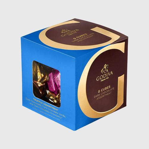 GODIVA Dark Chocolate Assortment G Cube Truffles 22Pcs 175G