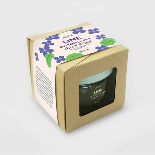 Praileela Jelly Soap Lime Butterfly Pea  100G