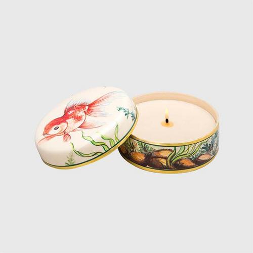 THANIYA1988 Candle Cylinder  S Gold Fish with the scent : Bless of Thai Blossoms