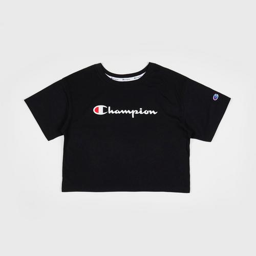 CHAMPION The Cropped Tee  Graphic W5950G 550757-001 - Black S