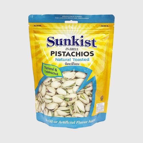 SUNKIST NATURAL TOASTED PISTACHIOS 454G.
