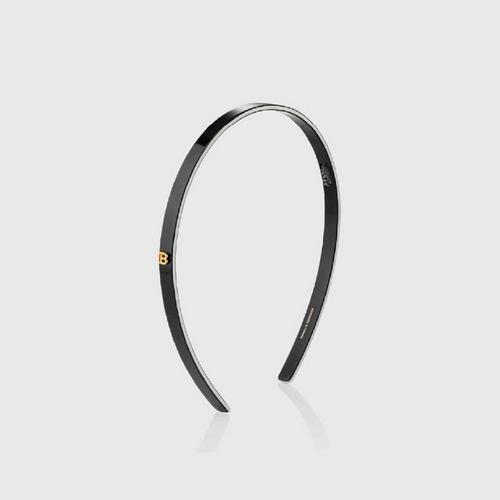 BALMAIN PARIS HAIR COUTURE Cellulose Acetate Headband Black/White Small