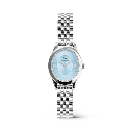 Daniel Wellington Ophelia Mini 25.5x22 冰蓝色链节银色