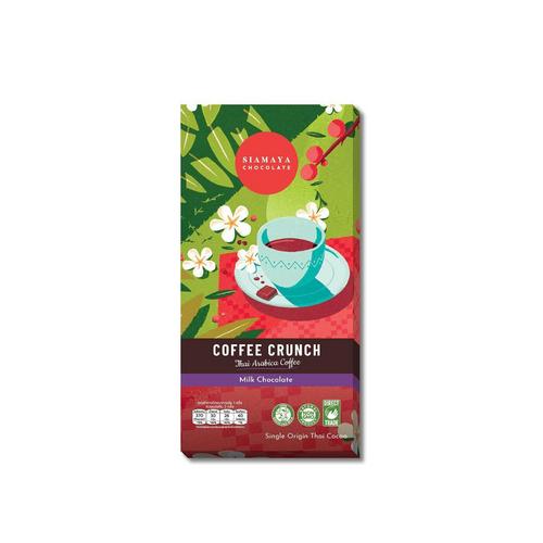 SIAMAYA COFFEE CRUNCH MILK CHOCOLATE 75G.