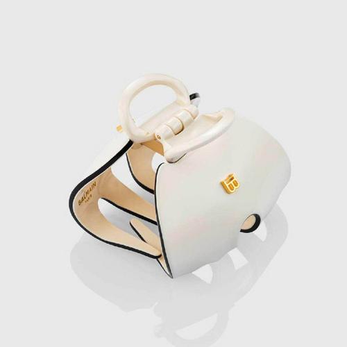BALMAIN PARIS HAIR COUTURE Cellulose Acetate Pince à Cheveux Imperiale White/Black