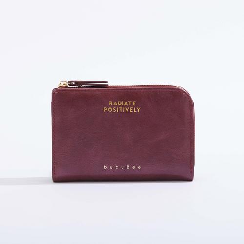 BUBUBEE CLASSY & VINTAGE WALLET (WINE) W14.5 x H9.5 x D3 CMS