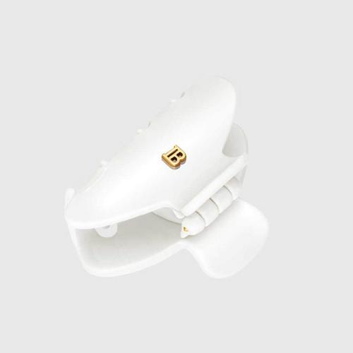 BALMAIN PARIS HAIR COUTURE Cellulose Acetate Pince a Cheveux Small HairAccessories - White