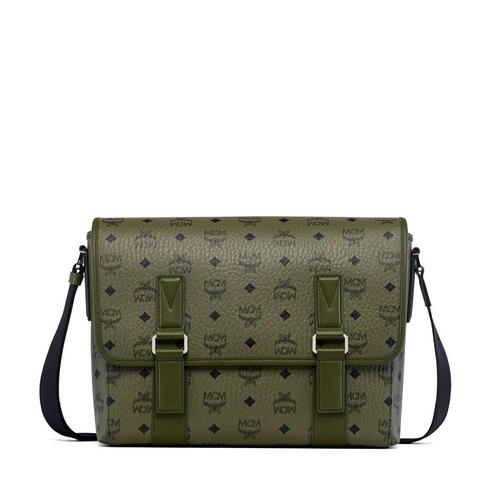 MCM Aren中号信使包 苔藓绿