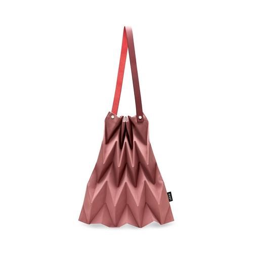 PAVI STUDIO W-Pleat 托特包 - 玫瑰木色