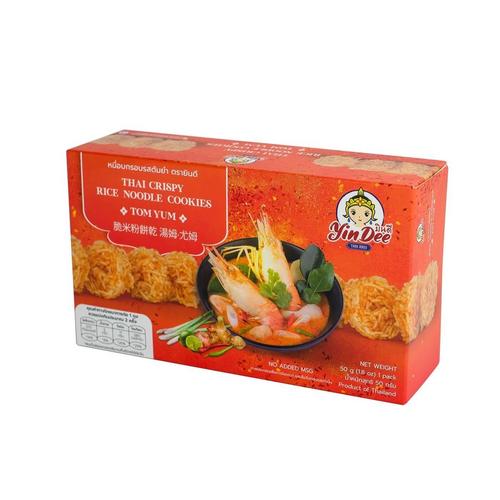 YIN TOM YUM (THAI CRISPY RICE NOODLE COOKIES) 50G.