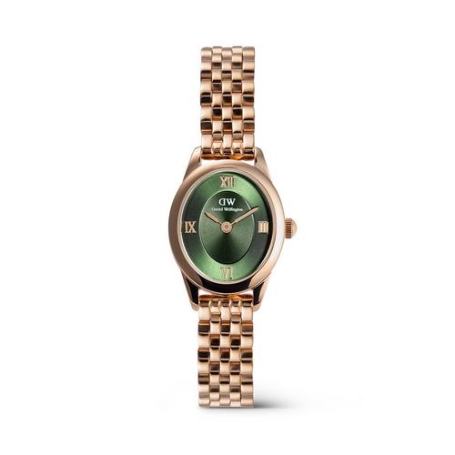 Daniel Wellington Ophelia Mini 25.5x22 翡翠绿链节玫瑰金