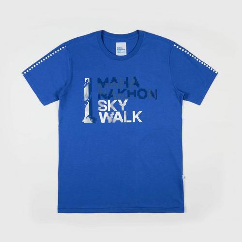 MAHANAKHON SKYWALK T-SHIRT SKYWALK PIXEL (S) - BLUE