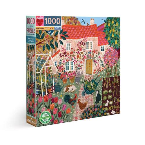 EEBOO - English Cottage 1000 Pc Sq Puzzle