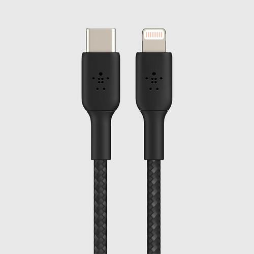 BELKIN CAA004bt1MBK Nylon Braided 30W C to LTG 1m