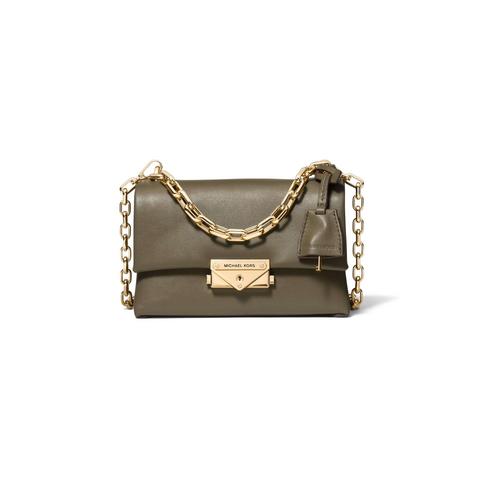 MICHAEL KORS Cece Ultra-Small Leather Stiletto Bag - Army Green